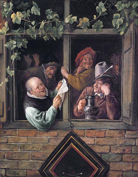 Rhetoricians at a Window, Jan Steen